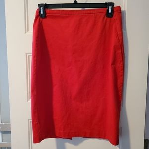 Benneton Red pencil skirt.